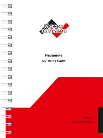 Блокноты-книжки A6 - Бухгалтерский учёт - Красный
