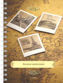 Блокноты-книжки A6 - Туристическая - Старая карта
