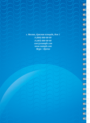 Блокноты-книжки A5 - Зоомагазин - Синий Задняя обложка