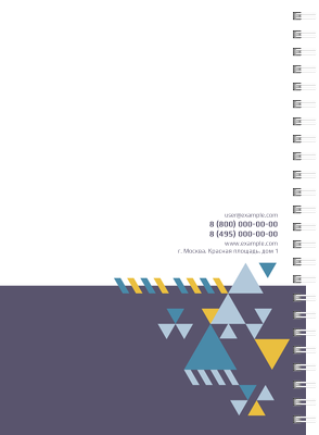 Блокноты-книжки A5 - Абстракция - треугольная Задняя обложка