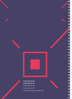 Блокноты-книжки A4 - Геометрические лучи Задняя обложка