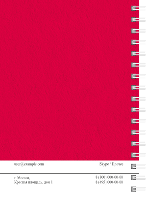 Блокноты-книжки A6 - Красная газета Задняя обложка